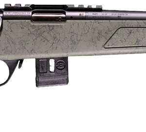 Bergara Rifles BMR012 BMR-X Carbon Fiber 17 HMR 10+1 18" Carbon Fiber Threaded Barrel, Black Cerakote Picatinny Rail Steel Receiver, Adj LOP Black w/Green Webbing Synthetic Stock