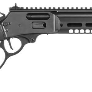 Smith & Wesson 14193 1854 Stealth Hunter 44 Rem Mag 8+1 16.30" Black Armornite Threaded Barrel, Black Anodized Aluminum Receiver w/Picatinny Rail, Fixed w/Textured Grip Panels Black Synthetic Stock