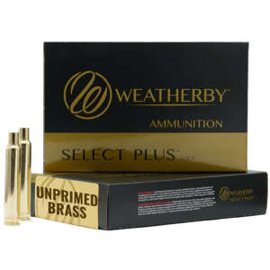 Weatherby BRASS257CT50 Select Plus Unprimed Cases 257 Wthby Mag Rifle Brass 50/Box