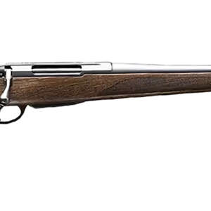 Tikka JRTXA71520MT T3x Hunter Full Size 243 Win 3+1 20" Matte Stainless Fluted Threaded Barrel, Matte Drilled & Tapped Stainless Steel Receiver, Fixed Oiled Walnut Wood Stock, Right Hand