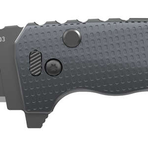 Outdoor Edge XDS330AC Razor XD3  3" Folding Plain 420J2 SS Blade Charcoal