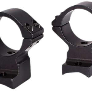 Talley 95X719 Scope Mount/Ring Combo  Black Anodized Aluminum 1" Tube, Savage (8-40) Round Receiver w/Accutrigger, High Rings