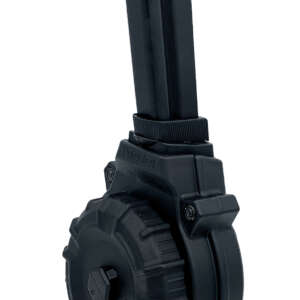 ProMag DRMA56   50rds Drum 9mm Fits Browning Hi-Power Black Polymer
