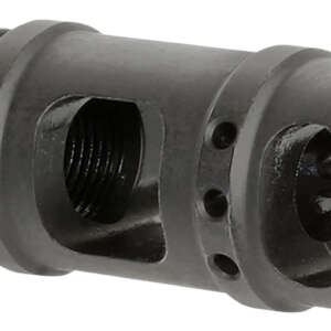 Midwest Industries MIMB10 Muzzle Brake 357 Mag 5/8"x24 Threads Black Steel 5" OAL .410" Diameter