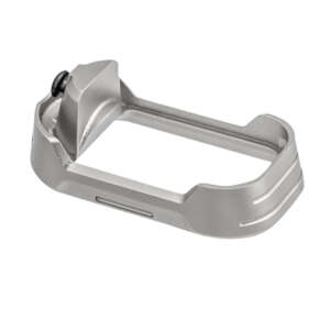Tyrant CNC TDG17MWG3GREYBLACKSCRE  Magwell Fits Glock 17 Gen 3 Grey Aluminum