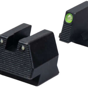 HK 51000939 Night Sight Set  Fixed Green Tritium/Black Frame Fits HK VP9 9mm Luger