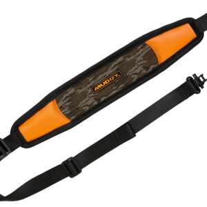 Muddy MUDTRLBSLMOBL   Black/Orange Neoprene Adjustable Rifle/Shotgun