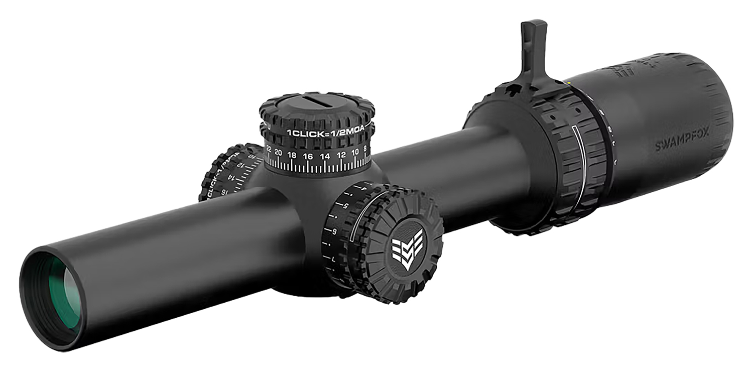 Swampfox Optics ARH18241GB Arrowhead Black 1-8x24mm 30mm Tube Guerrilla Dot BDC Green Reticle