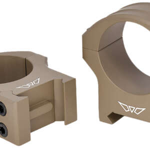 Warne 8514DE HyperLite  Dark Earth Cerakote MagnaFusion Alloy 30mm Tube Maxima/Weaver/Picatinny
