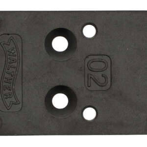 Walther Arms 5136209 Optic Plate  Black Steel Fits Walther PDP 2.0
