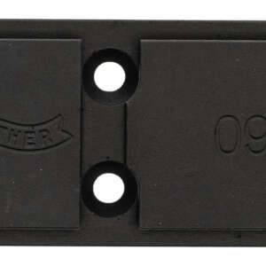 Walther Arms 5136208 Optic Plate  Black Steel Fits Walther PDP 2.0