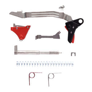 Timney Triggers ALPHAGLOCK5UBKBLACK Alpha Competition  9mm/40 S&W Red Fits Glock Gen5