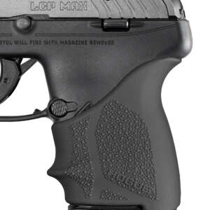 Hogue 18130 Grip Sleeve Handall Beavertail Black Rubber