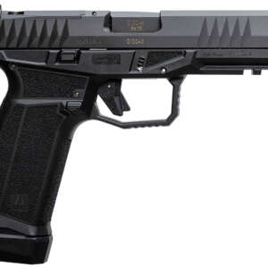AREX 815537023893 Delta L Gen2 9mm Luger 17+1 4.50" Black Barrel, Black Nitride Optic Cut/Serrated Slide, Black Frame, Ambidextrous