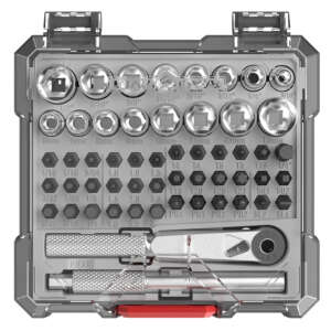 Real Avid AVX3SGBS52 X3 Driver Socket/Gunsmithing Bit Set Black/Gray 52 Pieces