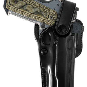 Galco APO226RB APO Strongside/Crossdraw OWB Black Steerhide Fits Glock 19 Gen 1-5 Belt Holster Mount Right Hand