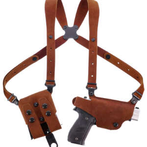 Galco CL2-894R Classic Lite 2.0 Shoulder System Shoulder Fits Chest Up To 56"/Sig P365 X Macro Tan Steerhide Right Hand