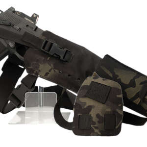 Cole-tac VWX109 Varmint Wrangler XL Pistol Holder Chest MultiCam Black Right Hand