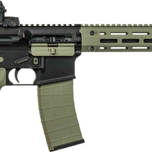 Tippmann Arms A101228 M4 LTE MSR 22 LR 25+1 16" Black Parkerized Threaded Barrel, OD Green Aluminum Receiver w/Picatinny Rail, M-LOK Handguard, Black Adj CAR15 Polymer Stock, OD Green Gen2 Grip, Right