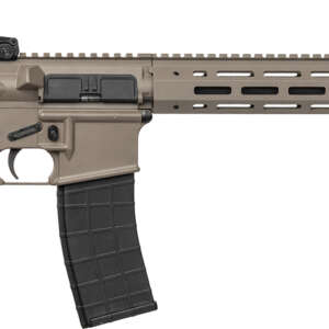 Tippmann Arms A101164 M4 Elite MSR 22 LR 25+1 16" Black Parkerized Threaded Barrel, Flat Dark Earth Aluminum Receiver w/Picatinny Rail, M-LOK Handguard, Black Adj CAR15 Polymer Stock, Black Gen2 Grip,