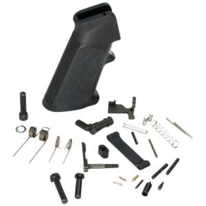 White Label Armory WLA-LOW-1014-01  Lower Parts Kit For AR Platform Curved Trigger Black