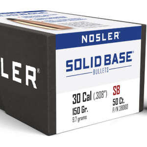 Nosler 38060 Solid Base  30Cal 150gr Soft Point 50CT