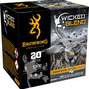Browning Ammo B193432033 Wicked Blend  20Gauge 3" 1oz 3/5BI Shot 25 Per Box/10 Case