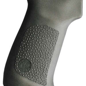Hogue 74031   Pistol Grip w/o Finger Grooves OD Green Overmolded Rubber Fits AK-47/AK-74