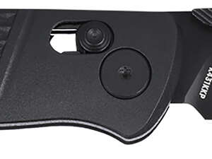 CRKT K431KKP Counterpart  EDC 3.31" Folding Tanto Plain Black Oxide D2 Steel Blade, Black Textured GRN Handle