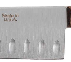 Case 07322 Santoku  7" Fixed Plain Mirror Polished Tru-Sharp SS Blade, Walnut Handle