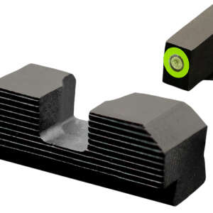 XS Sights GLM017P4G Minimalist Night Sight Set Green Tritium Front/Black Oxide Frame Compatible w/Glock