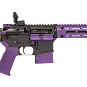 Tippmann Arms A101335 M4-22 LTE 22 LR 10+1 16" Black Parkerized Threaded Barrel, Matte Black Aluminum Receiver w/Picatinny Rail, Purple M-LOK Handguard. Composite Forend. Black Polymer Stock. Purple G