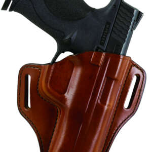 Bianchi 23996 57 Remedy  OWB Size 15 Tan Leather Belt Slide Fits S&W M&P Shield Right Hand
