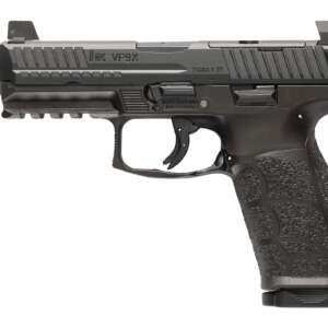 HK 81001224 VP9A1 X Tactical Full Size 9mm Luger 15+1 4.70" Black Threaded Barrel, Black Steel Serrated w/Optic Slide, Black Polymer Frame w/Picatinny Rail, Textured Grip