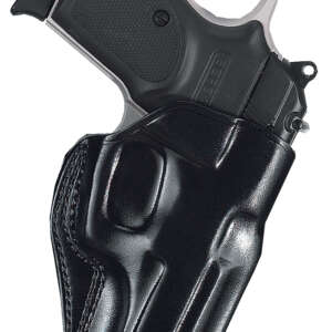 Galco SG800B Stinger  OWB Black Leather Compatible w/ Glock 43/43X/Taurus GX4/Springfield  Hellcat Belt Loop Mount Right Hand