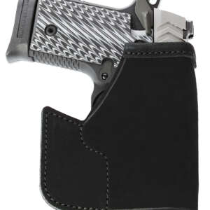 Galco PRO664B Pocket Protector  Black Leather Fits Sig P938/Kimber Micro 9 Ambidextrous