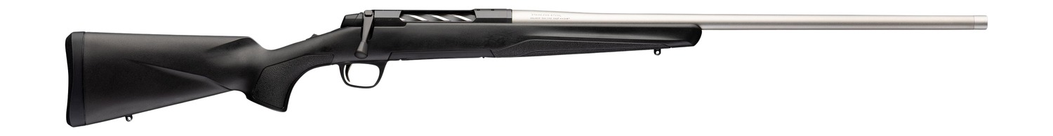 Browning 036115294 X-Bolt 2 Special LR Full Size 6.5 PRC 3+1 24" Matte Stainless Threaded Barrel, Matte Stainless Steel Drilled & Tapped Receiver, Black Adj Comb & LOP Synthetic Stock Right Hand