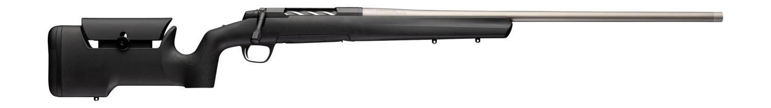 Browning 036120297 X-Bolt 2 Special Max LR SPR Full Size 300 PRC 3+1 26" Matte Stainless Heavy Sporter Threaded Barrel, Matte Stainless Stainless Steel Drilled & Tapped Receiver, Black Adjustable Max