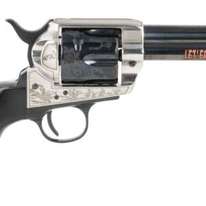 Pietta PFI45PR434BP 1873 Great Western II Pendleton Round?Up 45 Colt (Long Colt) 4.75" Blued Engraved Barrel & Cylinder, Ultra Black Engraved Grip, Exposed Hammer