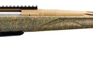 Ruger 46993 American II Predator 350 Legend 5+1 22" Burnt Bronze Cerakote Spiral Fluted Threaded Barrel & Receiver w/Picatinny Rail, Green Splatter Fixed Synthetic Stock
