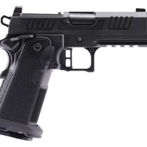 Alpha Foxtrot AA47X1QIG-XDBK19 AF1911 Romulus 9mm Luger 20+1 3.50" Black DLC Stainless Steel Threaded Compensated Barrel, Optic Ready/Serrated Slide & Frame w/Beavertail & Picatinny Rail, Aluminum Gri