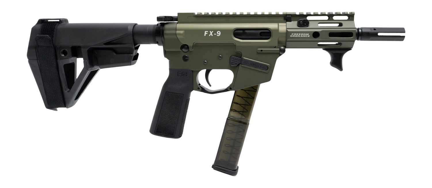FREEDOM ORDNANCE FX9P4E-ODG 9MM 4" SBA5 BRACE