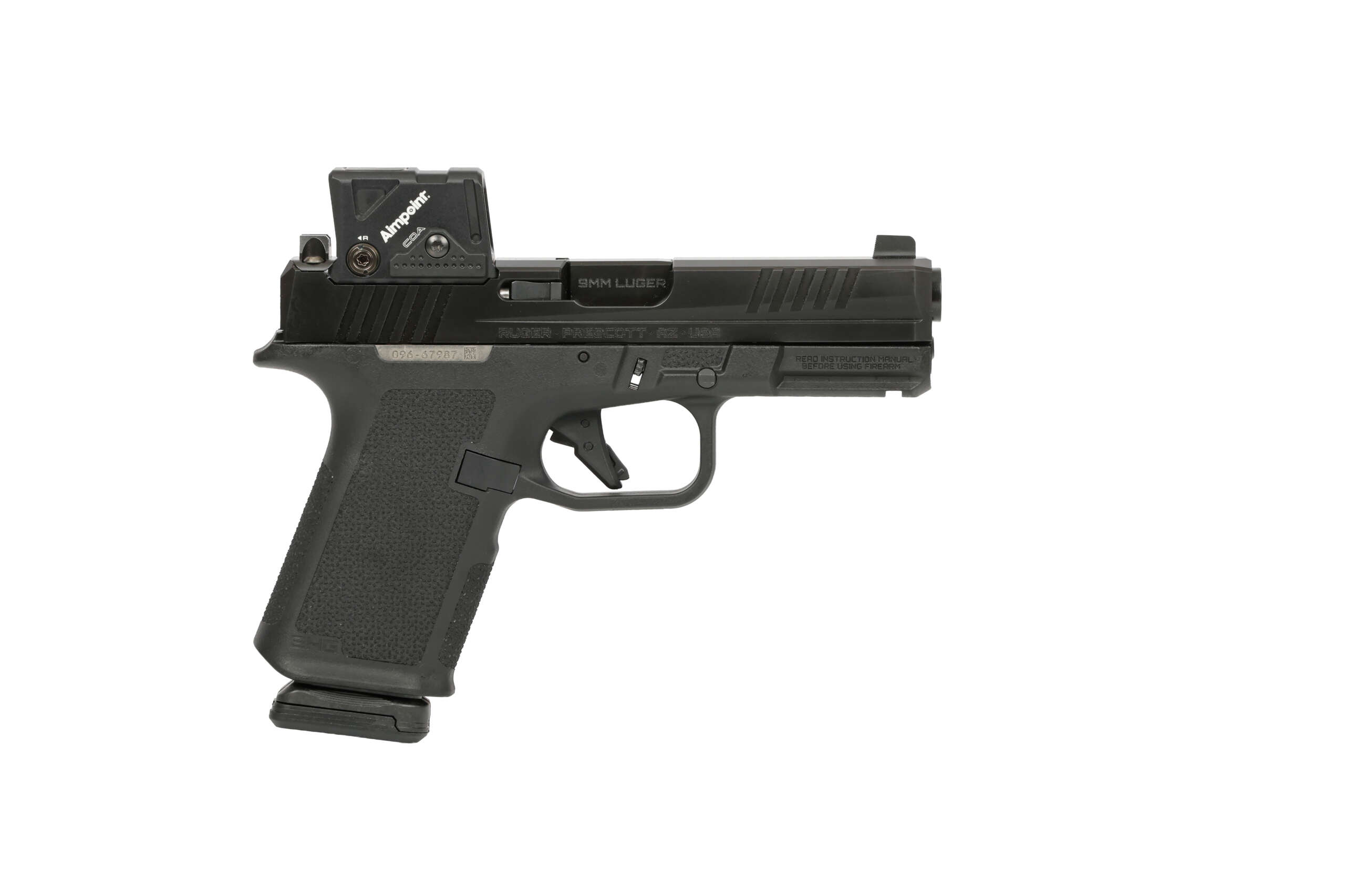 RUGER RXM 9MM BLK/BLK 15+1 4" COA