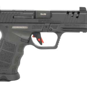 Sarsilmaz SAR9CSOCOMBL10 SAR9 SOCOM Compact 9mm Luger 10+1 4.70" Black Threaded Barrel, Black Steel Optic Cut/Serrated Slide, Black Polymer Frame w/Picatinny Rail, Interchangeable Backstrap Grip, RMSc