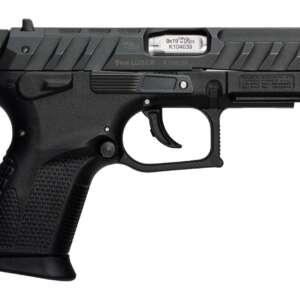 Grand Power 8588005944663 P1S Mk23 9mm Luger 12+1 3.66" Stainless Rotating Barrel, Black Optic Ready/Serrated Slide, Black Frame w/Accessory Rail, Checkered Grip, Ambidextrous