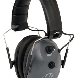 Walker's GWPWLK1MEM Single Mic Electronic Muff 24 dB Over the Head Gray/Black Polymer