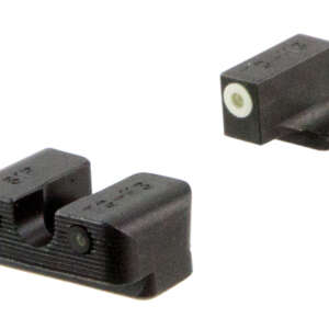TruGlo TG231S2W Tritium Pro  Black | Green Tritium White Outline Front Sight Green Tritium Rear Sight