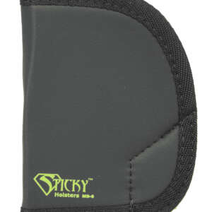 Sticky Holsters MD6 MD-6  Black/Green Latex Free Rubber Fits Ruger SP101 Ambidextrous