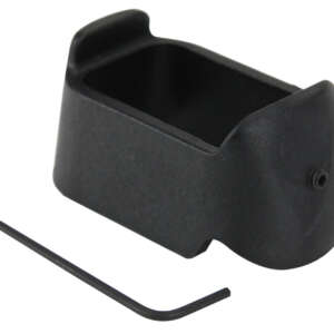 Pachmayr 03852 Mag Sleeve  made of Polymer with Black Finish for Glock 19,23 Mags to fit Glock 26 & 27 Models