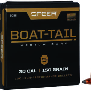 Speer 2022 Boat-Tail  30Cal 150gr Jacketed Soft Point Boat Tail 100 Per Box/5 Case